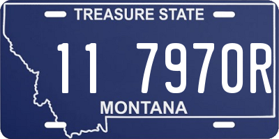 MT license plate 117970R