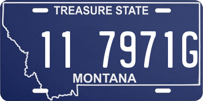 MT license plate 117971G