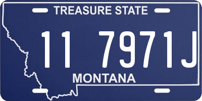 MT license plate 117971J