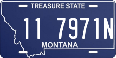 MT license plate 117971N