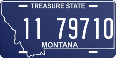 MT license plate 117971O