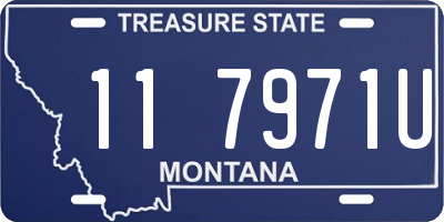 MT license plate 117971U