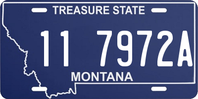 MT license plate 117972A