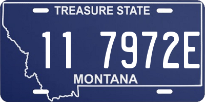 MT license plate 117972E