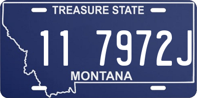 MT license plate 117972J