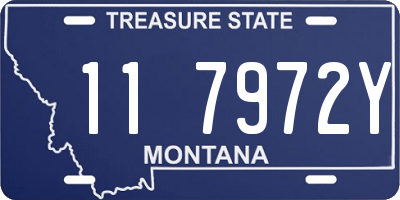 MT license plate 117972Y