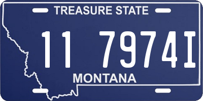 MT license plate 117974I