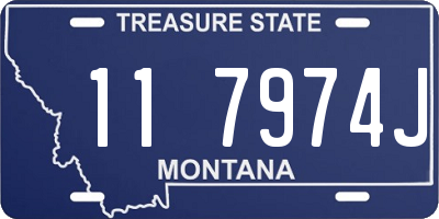 MT license plate 117974J