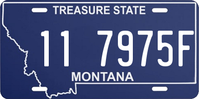 MT license plate 117975F