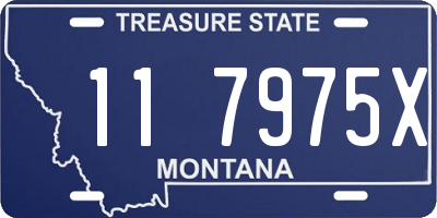 MT license plate 117975X