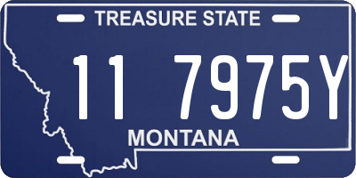 MT license plate 117975Y