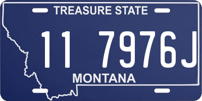 MT license plate 117976J