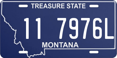 MT license plate 117976L