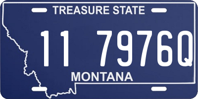 MT license plate 117976Q