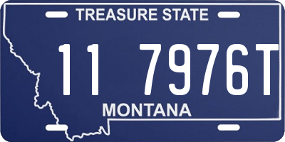 MT license plate 117976T