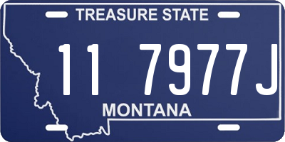 MT license plate 117977J