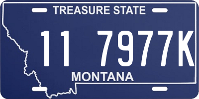 MT license plate 117977K