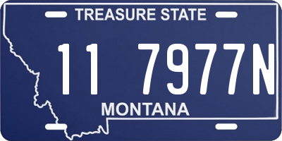 MT license plate 117977N
