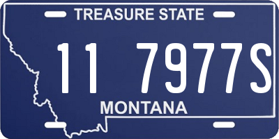 MT license plate 117977S