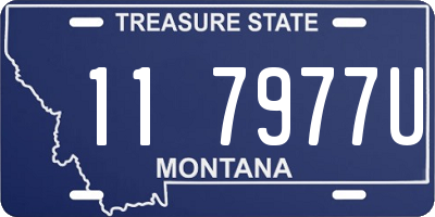 MT license plate 117977U