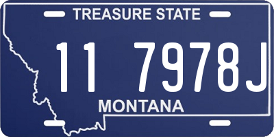 MT license plate 117978J
