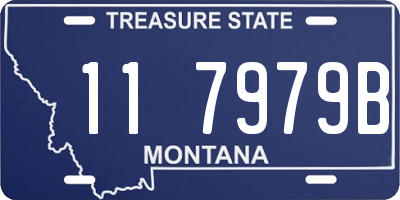 MT license plate 117979B