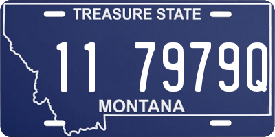 MT license plate 117979Q