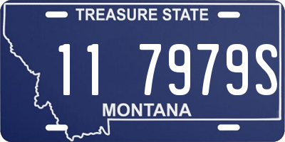 MT license plate 117979S