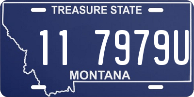 MT license plate 117979U