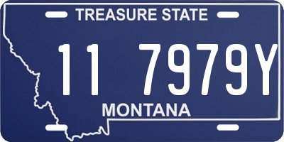 MT license plate 117979Y