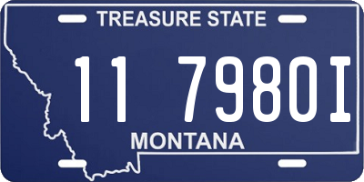 MT license plate 117980I