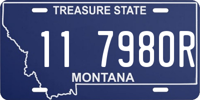 MT license plate 117980R