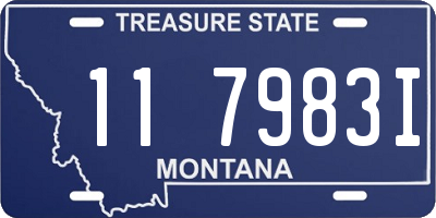 MT license plate 117983I