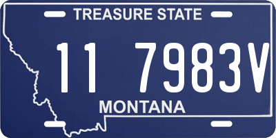 MT license plate 117983V
