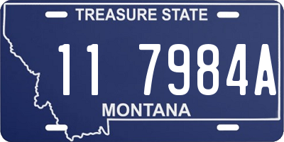 MT license plate 117984A