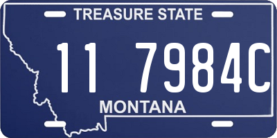 MT license plate 117984C