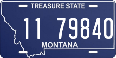 MT license plate 117984O