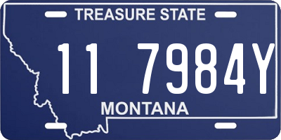 MT license plate 117984Y