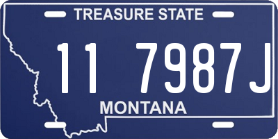 MT license plate 117987J