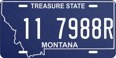 MT license plate 117988R