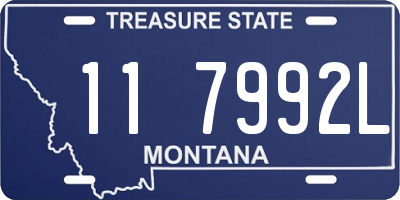 MT license plate 117992L