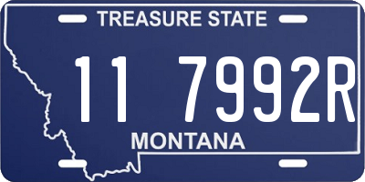 MT license plate 117992R