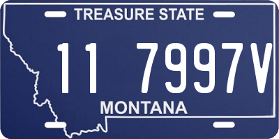 MT license plate 117997V