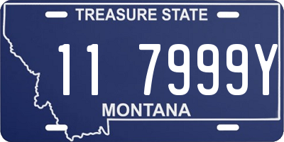 MT license plate 117999Y