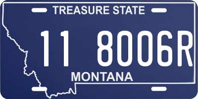 MT license plate 118006R