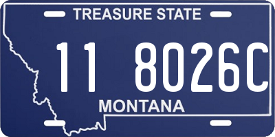 MT license plate 118026C