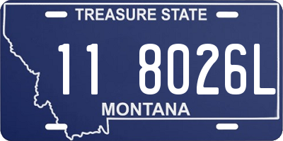 MT license plate 118026L