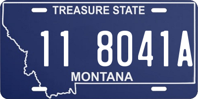 MT license plate 118041A