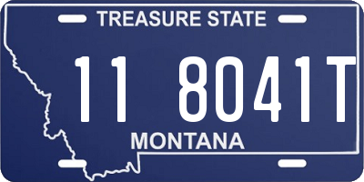 MT license plate 118041T