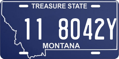 MT license plate 118042Y